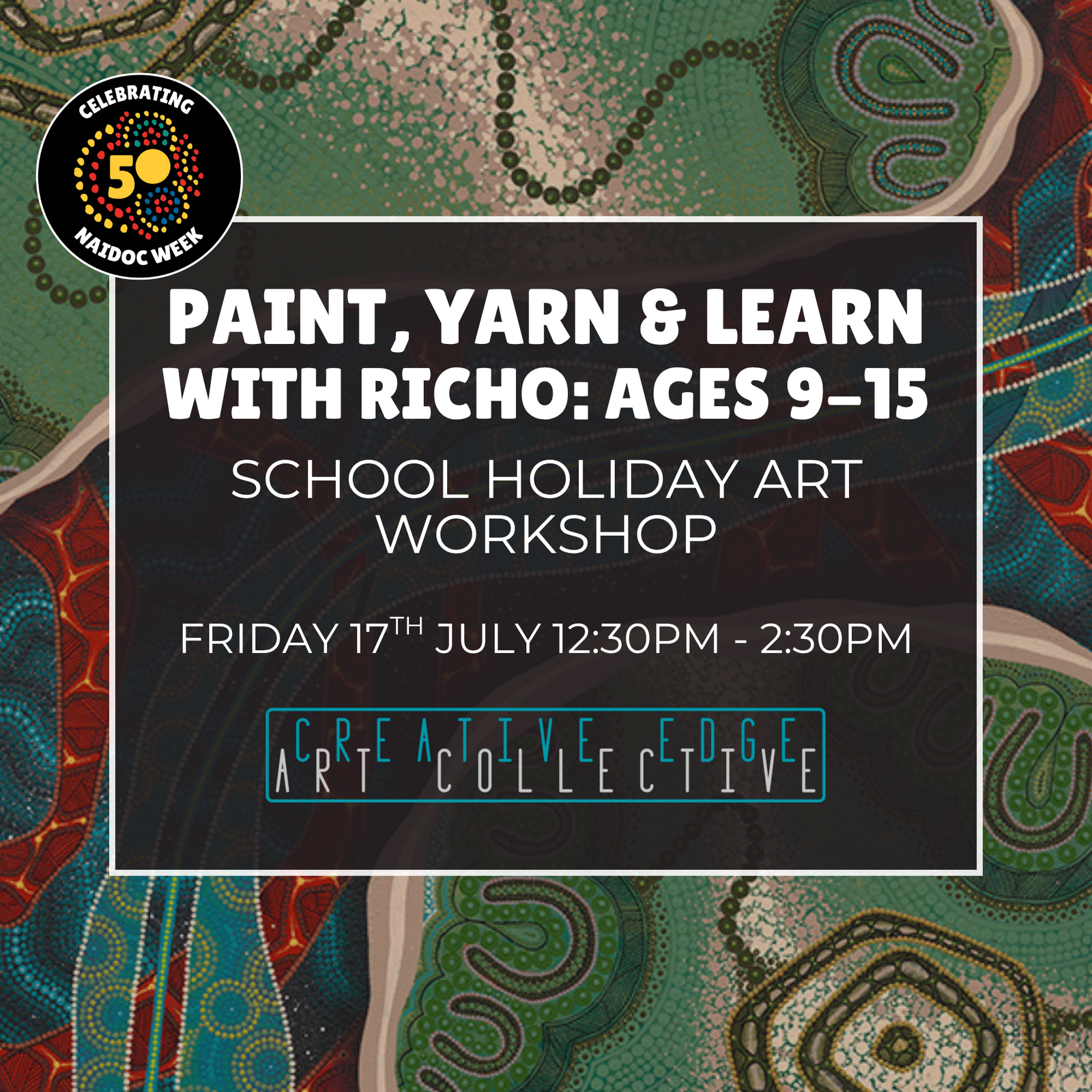 Paint, Yarn & Learn with Richo: Ages 9-15 - 17th July 2026