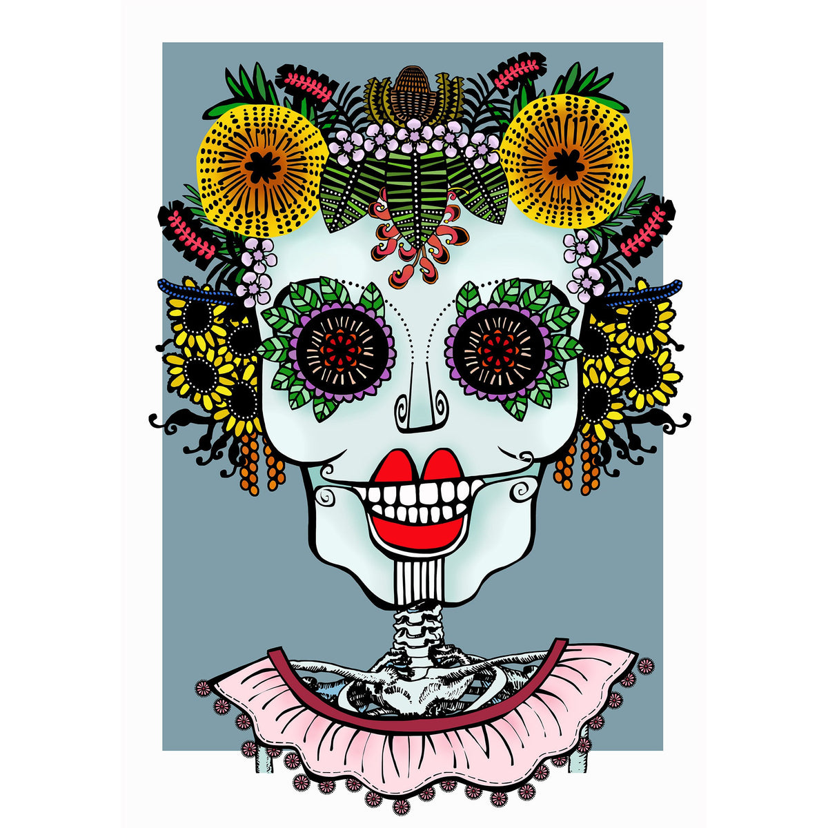 Calaveras Draw - Grey Blue