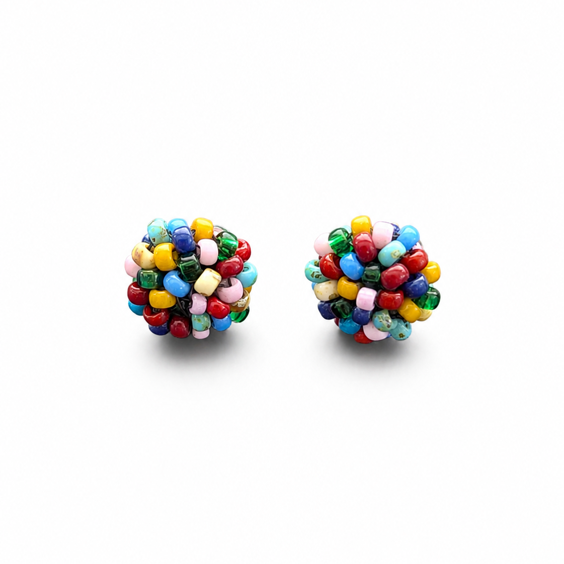 Abstract Button Earrings