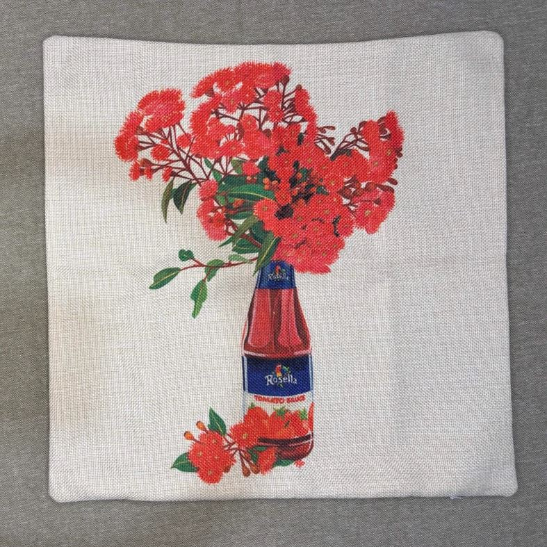 Rosella Sauce Bouquet - Cushion Cover