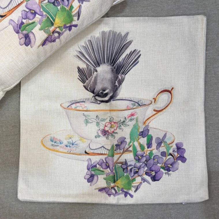 Fantail Teacup - Cushion Cover