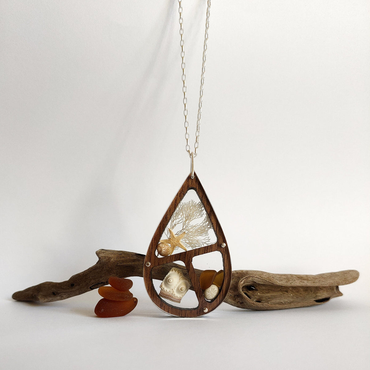 Teardrop Ocean Treasure Pendant