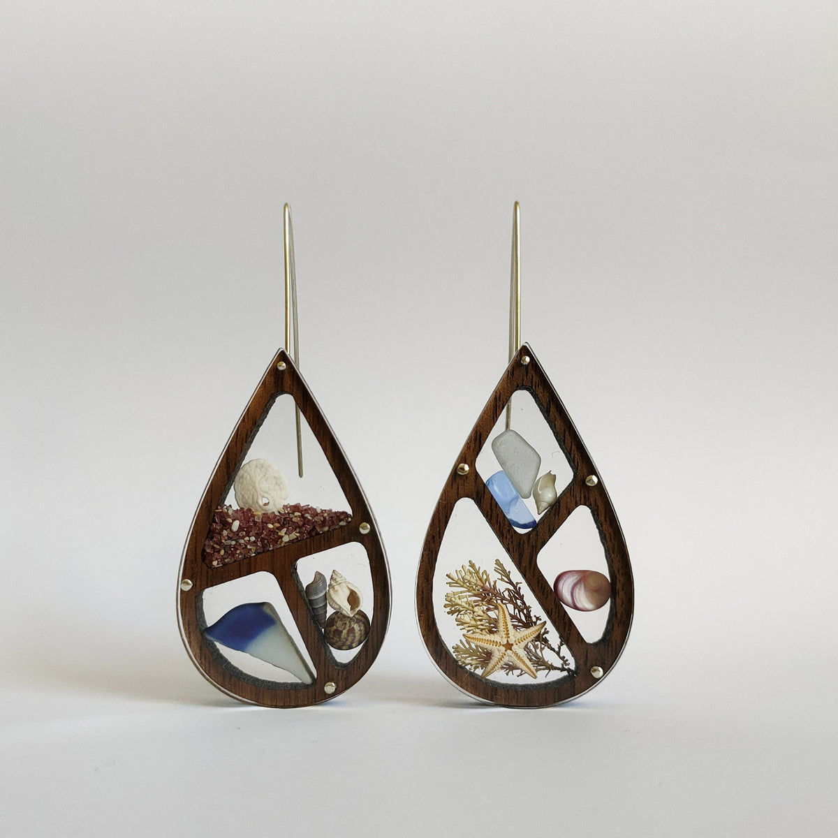 Teardrop Ocean Treasure Earrings