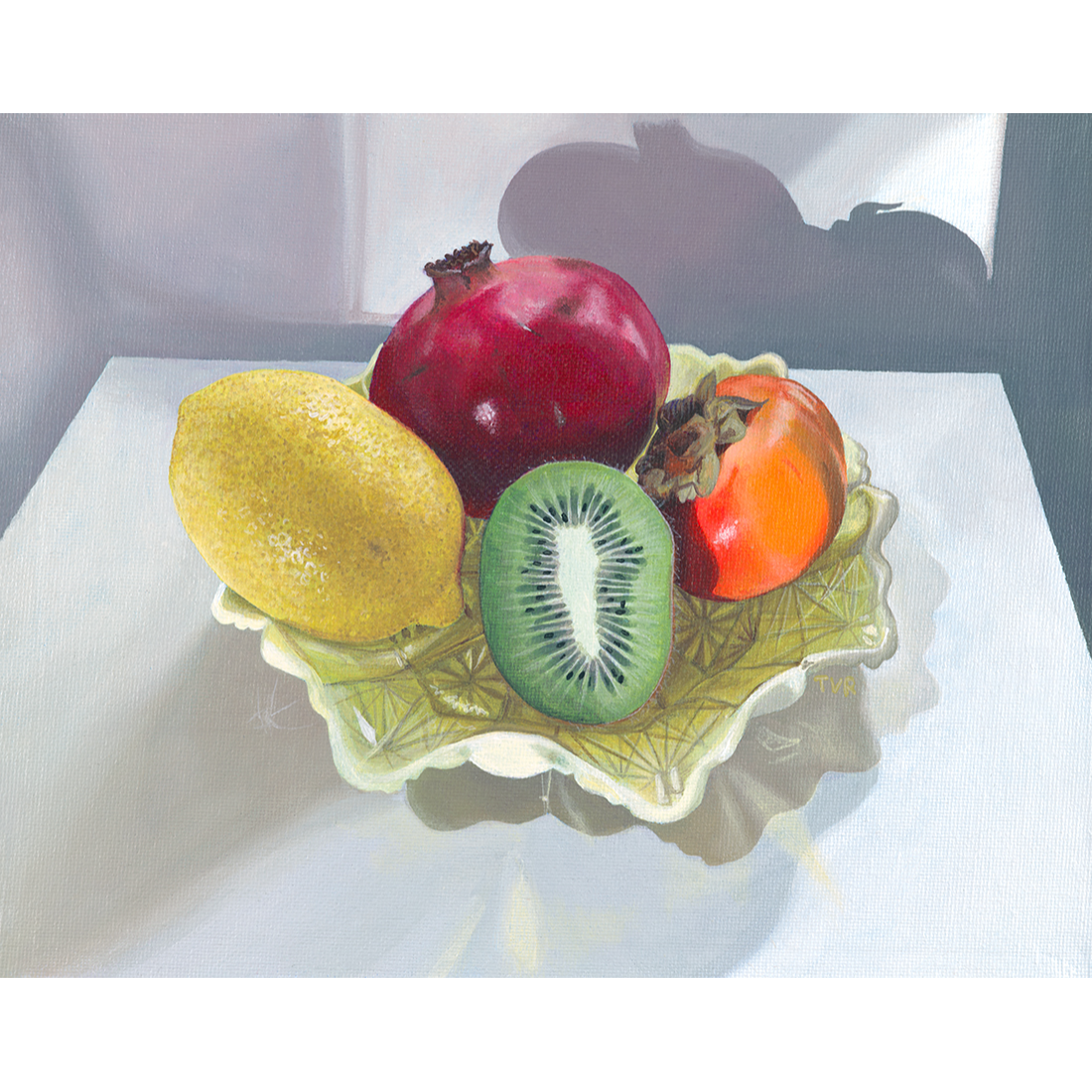 Yellow Bowl and Kiwi - Fine Art Print