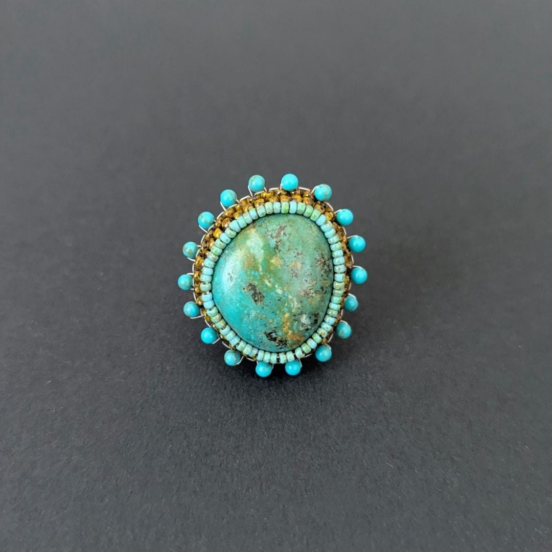 Mustard Turquoise Ring