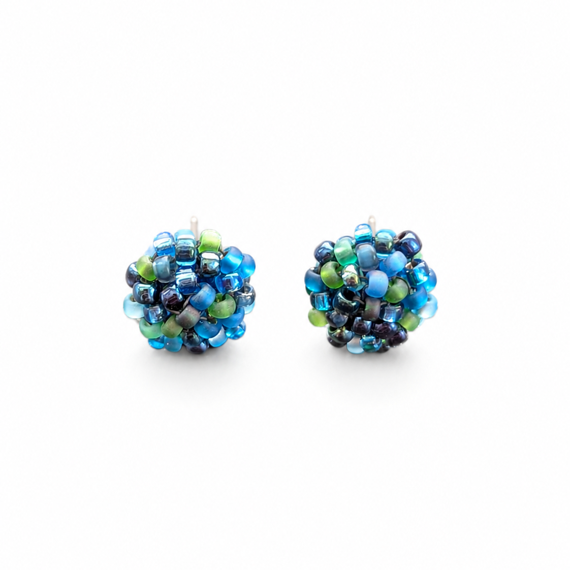 Ocean Button Earrings