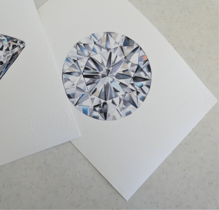 Brilliant Cut Diamond - Fine Art Print
