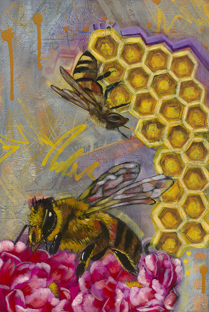Busy Bees - Fine Art Print