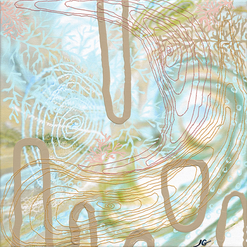 Layered Textures and Flowing Forms - Fine Art Print