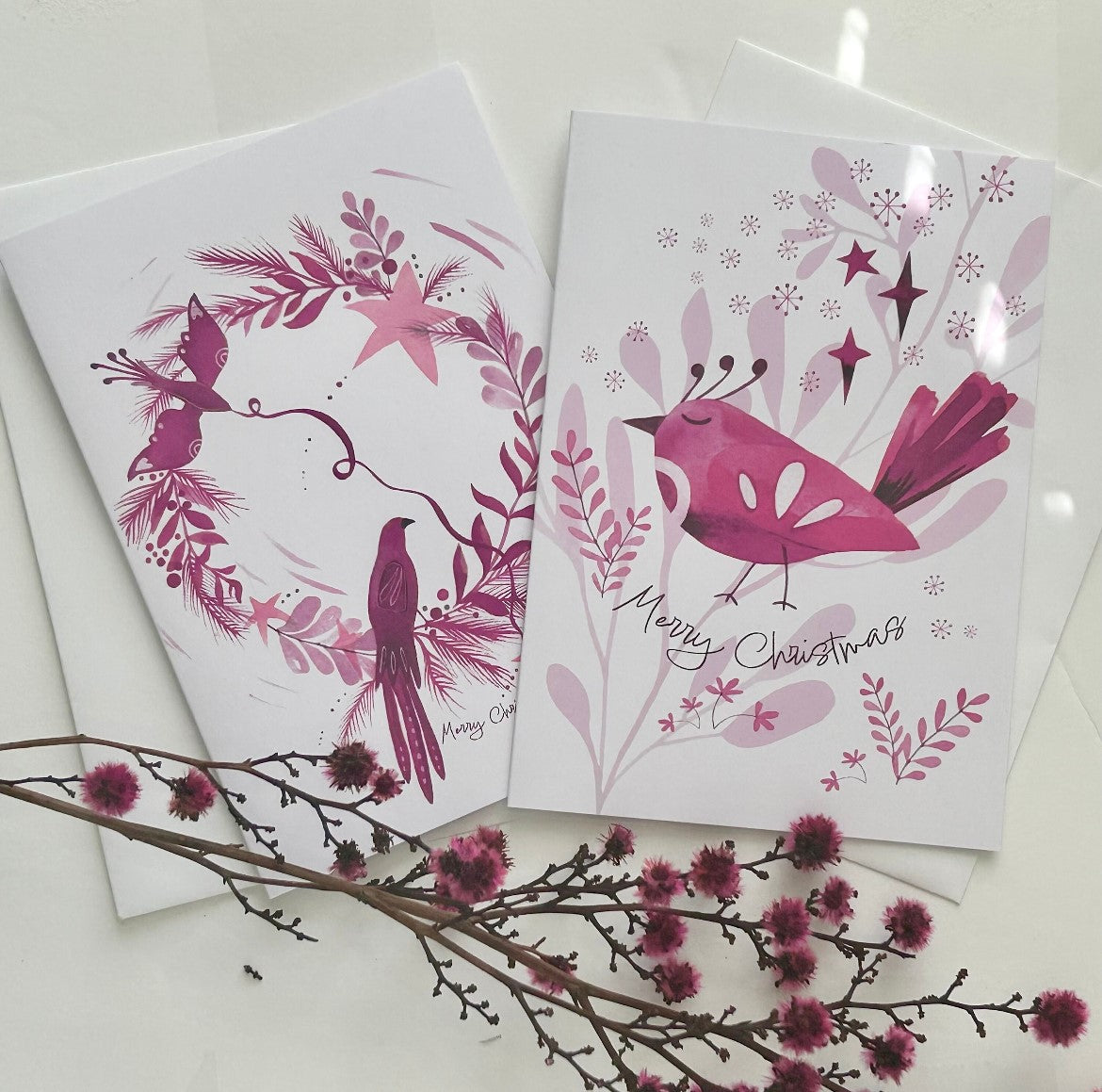 Greeting Card, Christmas Designs 2 pack - Sarah Cartlon