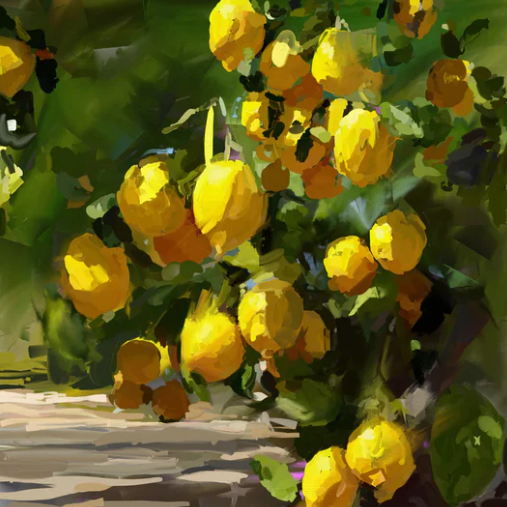 The Lemon Tree - A Stroll Through the Orchard  - Fine Art Print