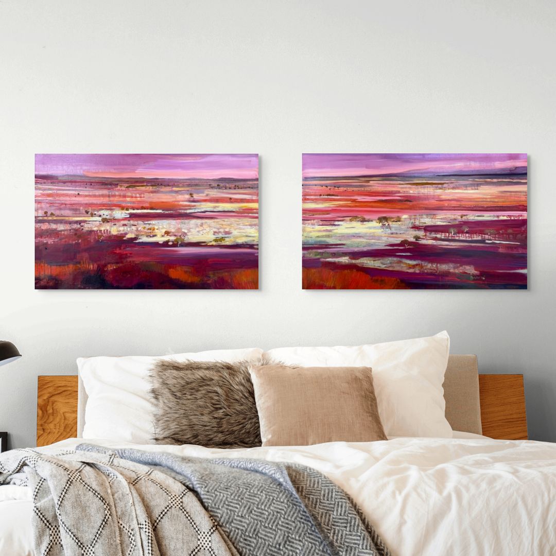 Cheela Plains Lookout - Pilbra Diptych