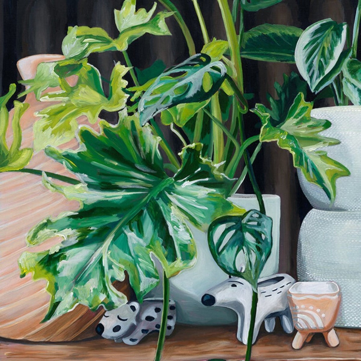 Monstera Shelfie - Paper Print