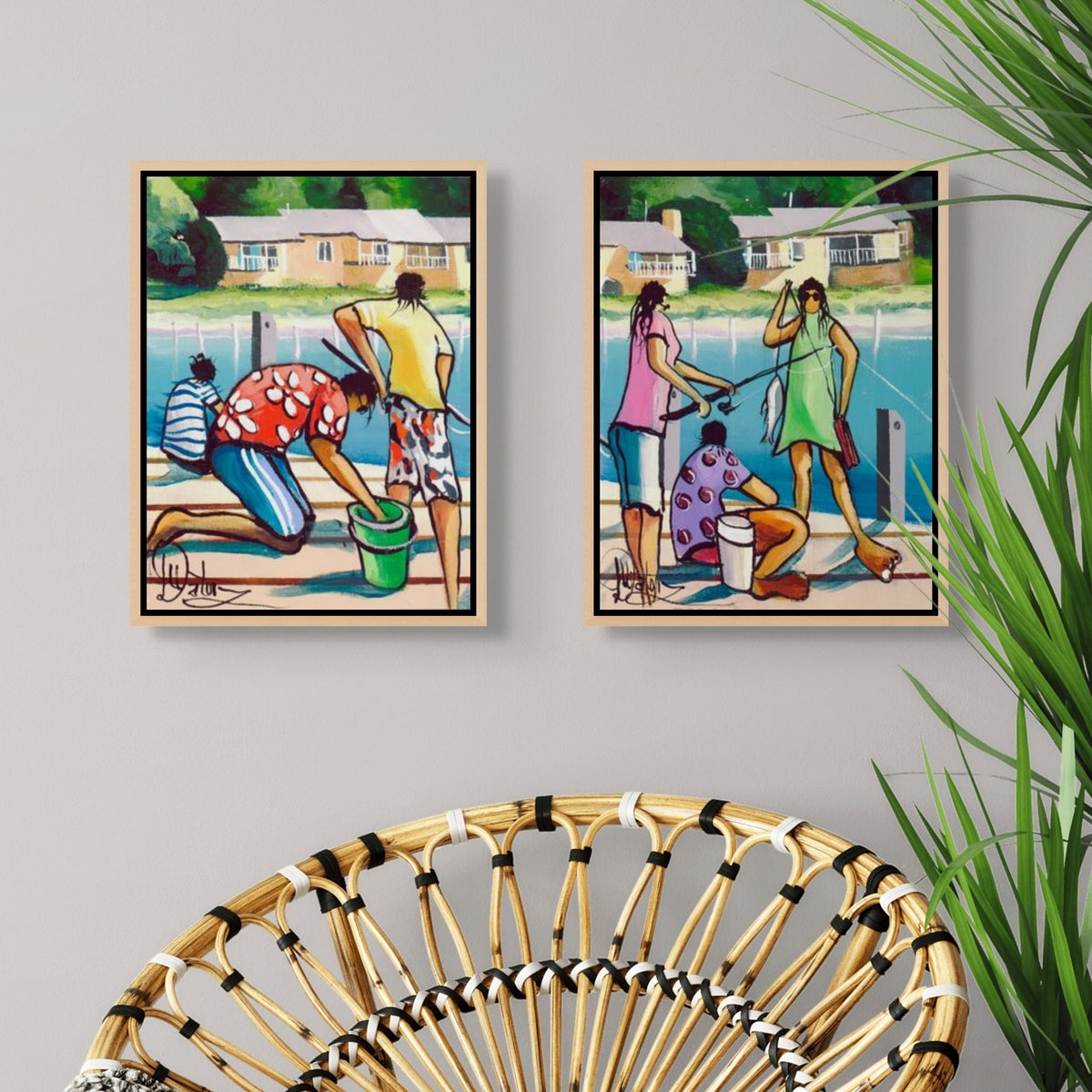 Rotto Fishing Party Diptych