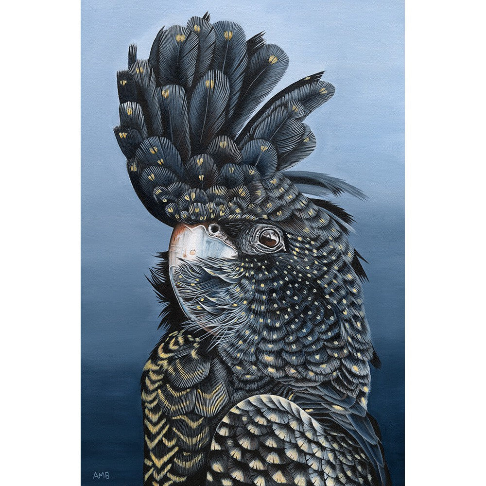 Anne-Marie Bloor Camilla Black Cockatoo Fine Art Print