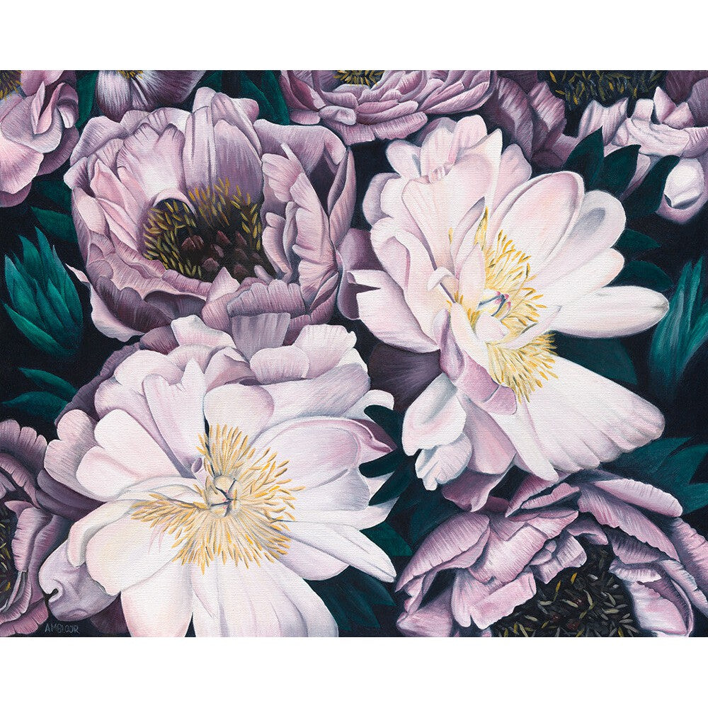 Anne-Marie Bloor Vintage Peonies Fine Art Print