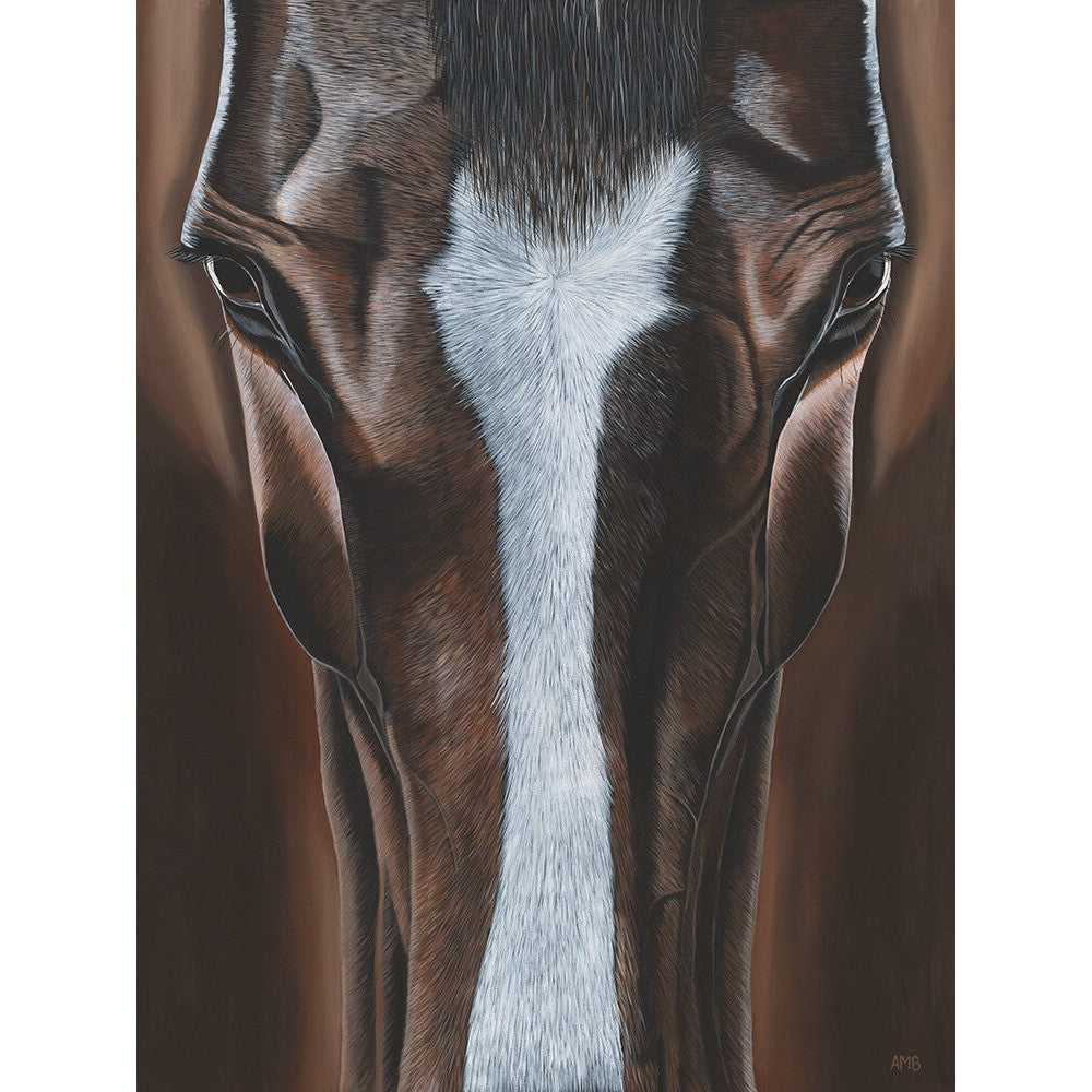 Anne-Marie Bloor Gentleman Jake Horse Portrait Fine Art Print