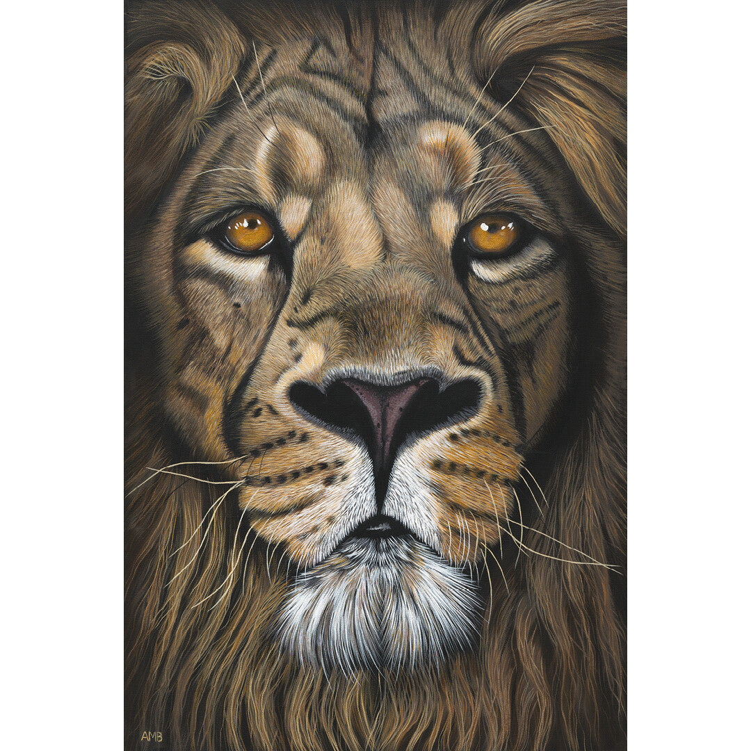 Anne-Marie Bloor Mufasa Male Lion Fine Art Print