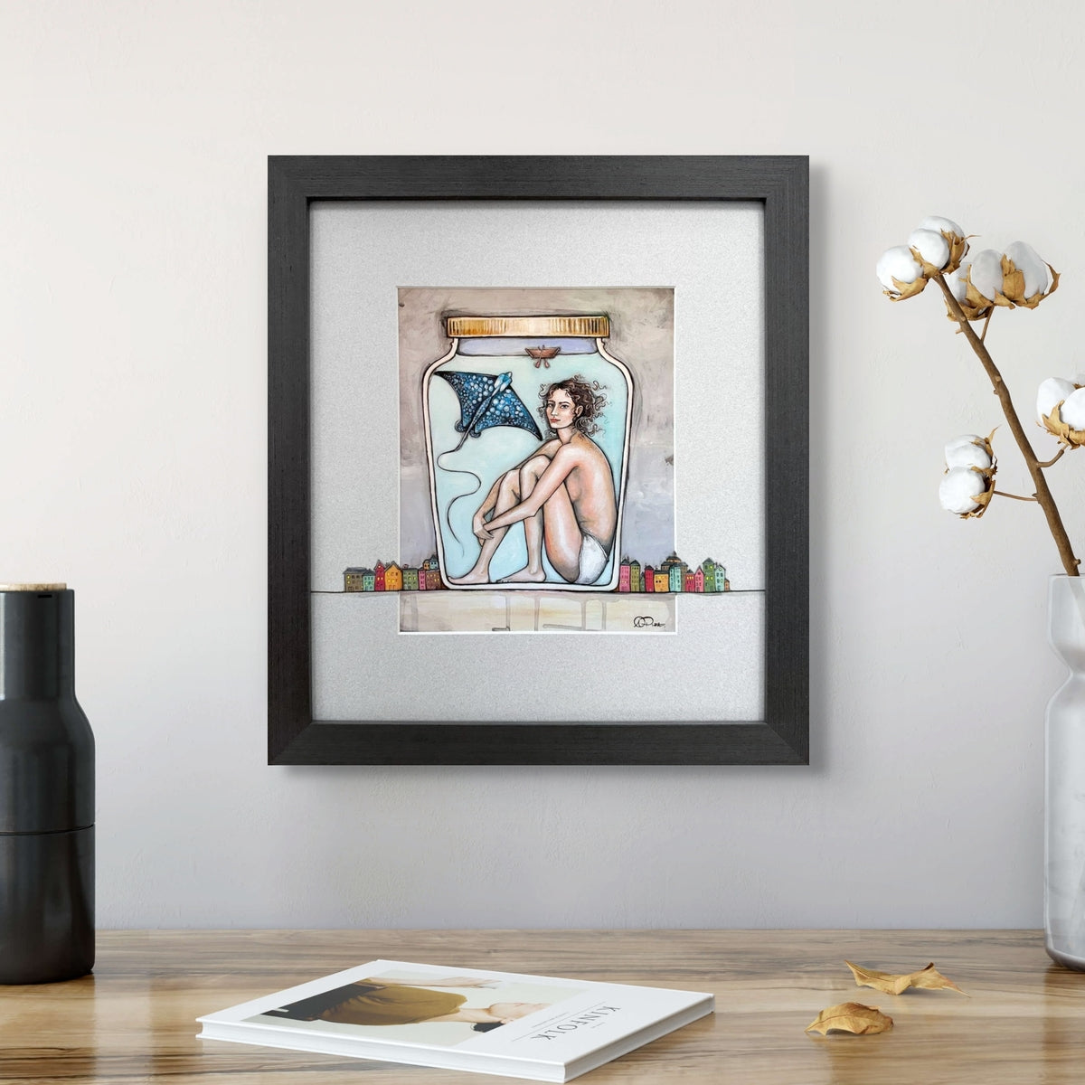 Between Two Worlds - Hand Embellished