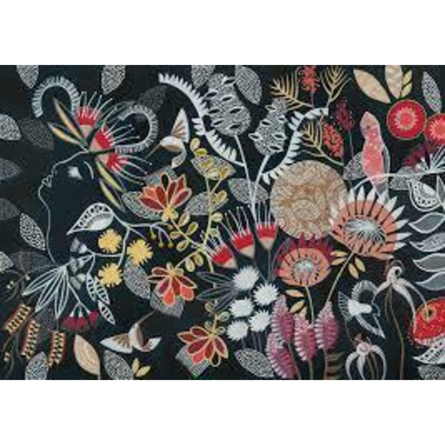 Head Full of Flowers - Paper Print