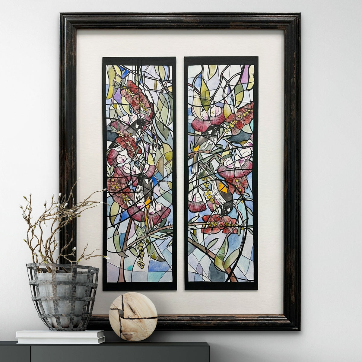 New Holland and Gum Flowers 3 Diptych