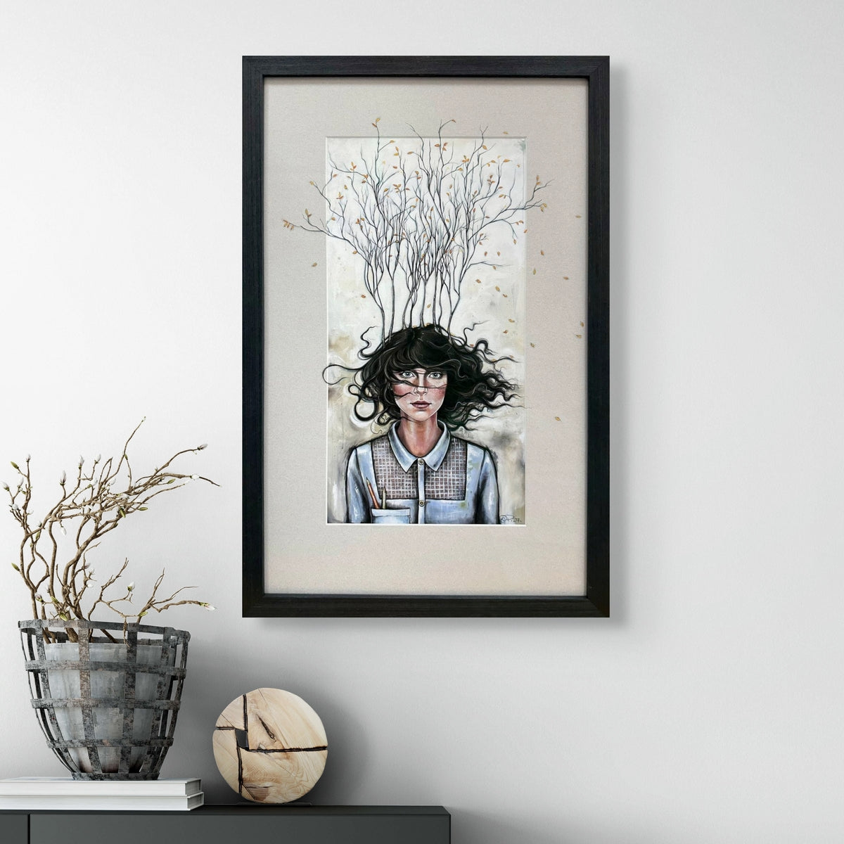 Where the Leaves Fall - Hand Embellished