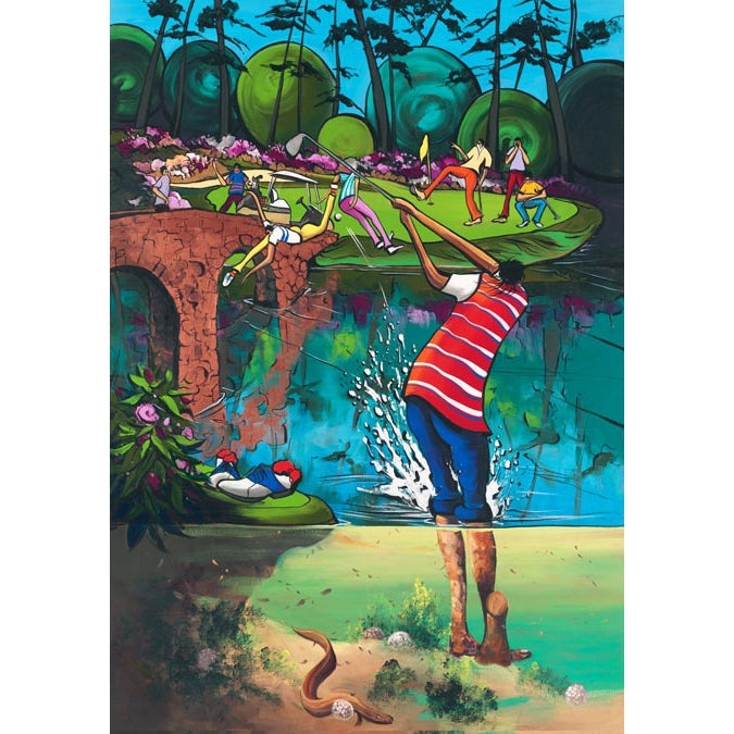 Donald Waters Close Shave Fine Art Print