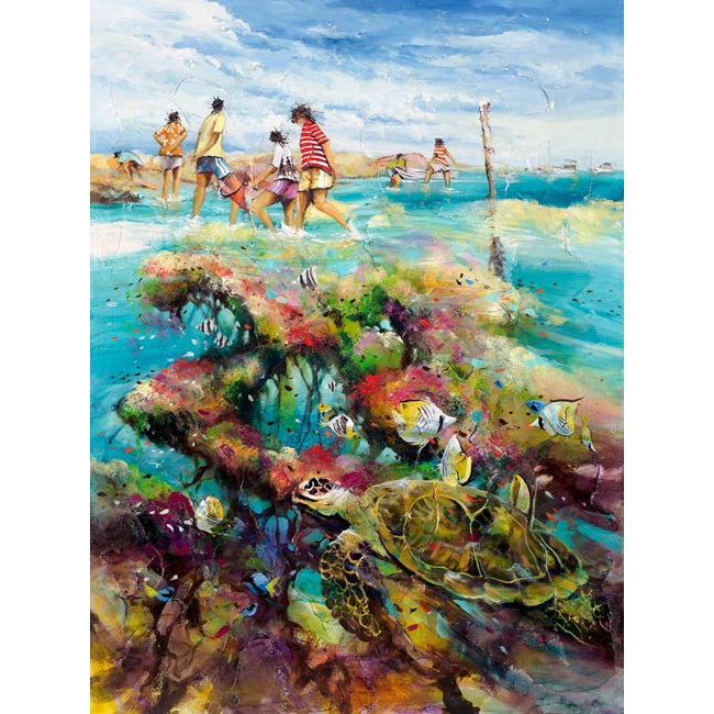 Donald Waters Coral Capers Fine Art Print