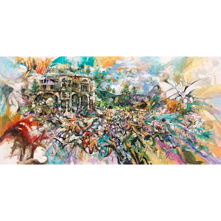 Donald Waters Cottesloe Playground Fine Art Print