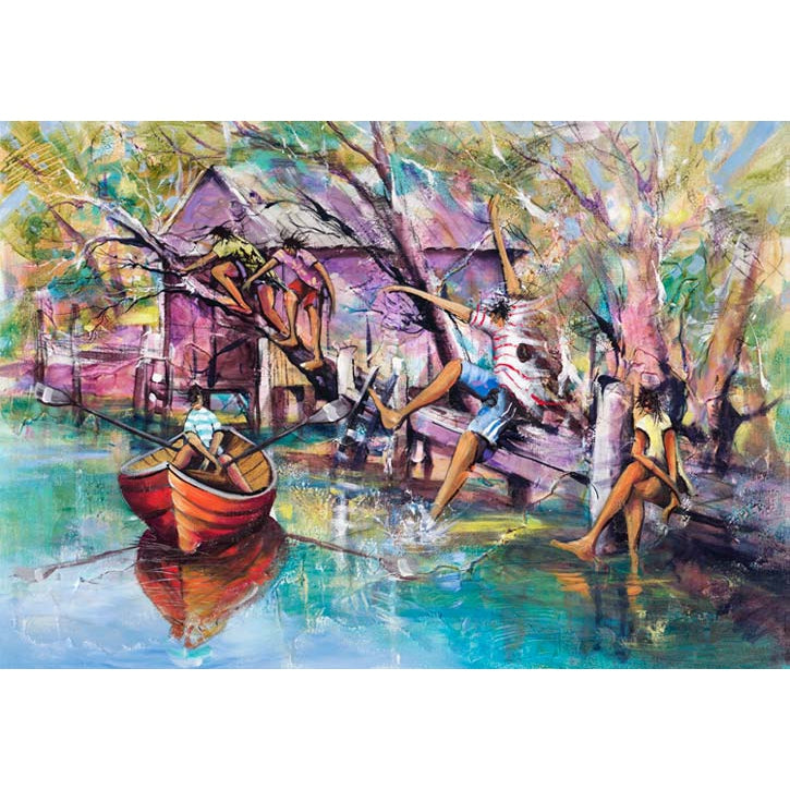 Donald Waters Dad's In Fine Art Print