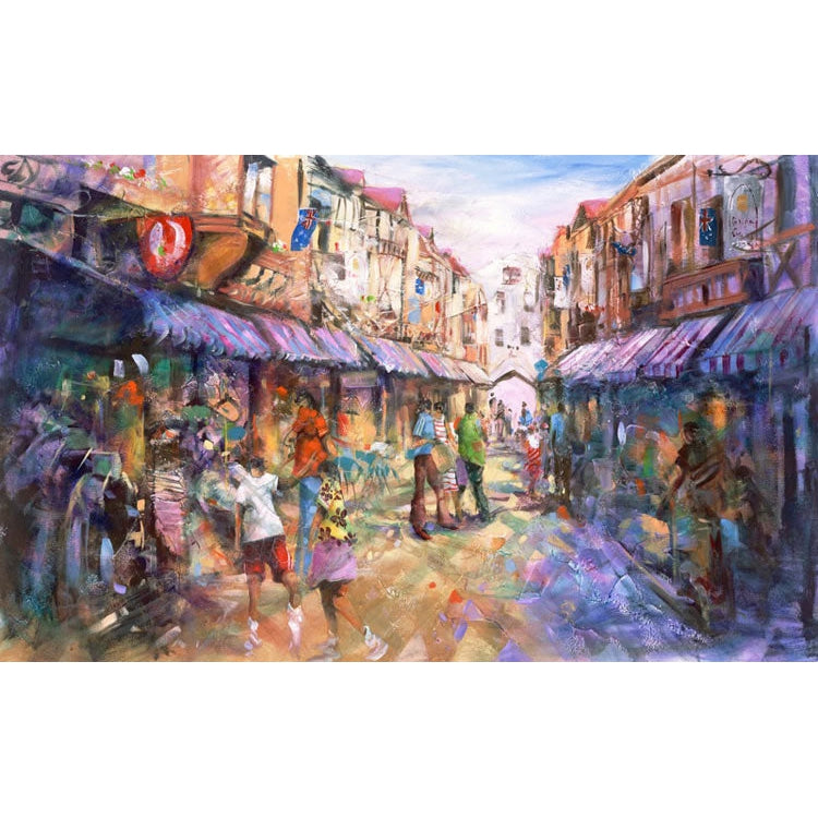 Donald Waters Down Town (London Arcade) Fine Art Print