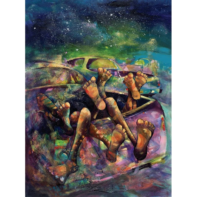 Donald Waters Drive In Fine Art Print