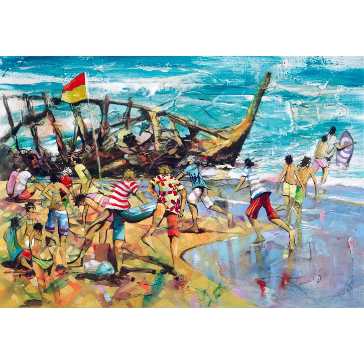 Donald Walters Flag Ship Fine Art Print
