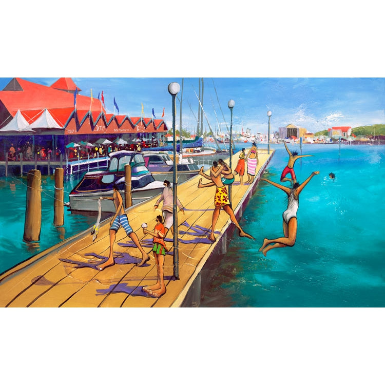 Donal Waters In You Go Fine Art Print