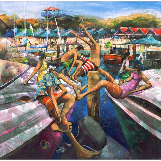 Donal Waters Interaction Fine Art Print