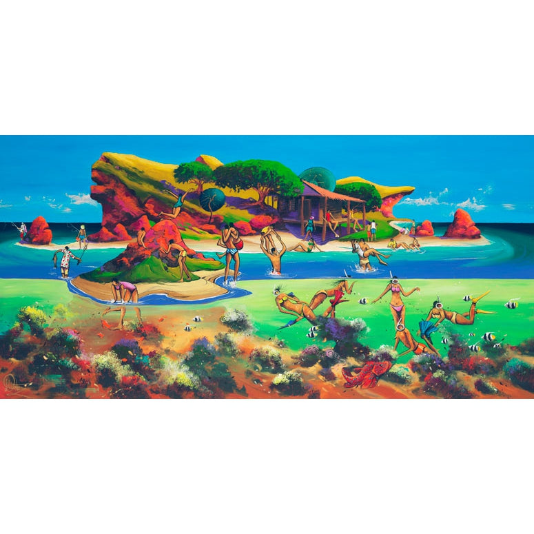 Donal Waters Island Escape Fine Art Print