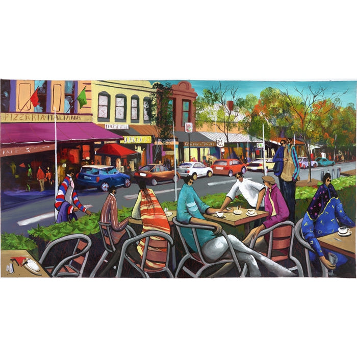 Donal Waters Lygon Street Fine Art Print