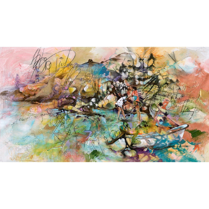 Donald Waters On Shore Fine Art Print