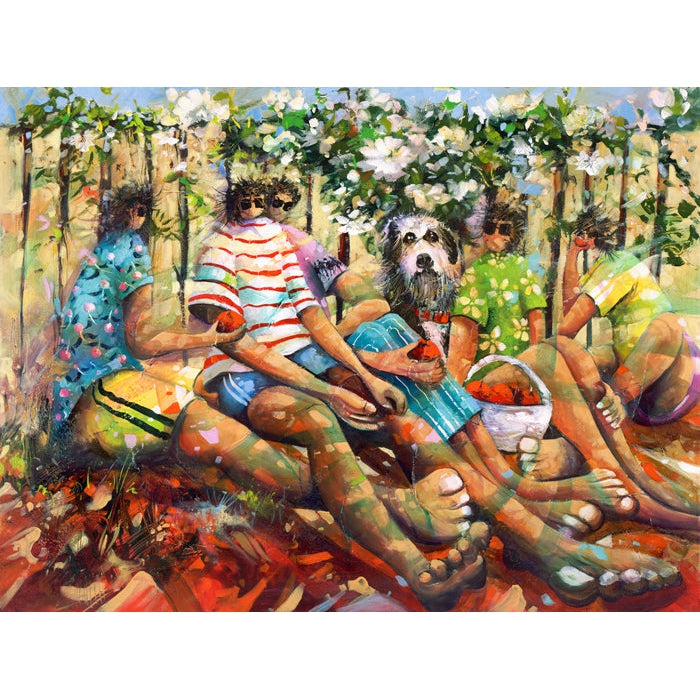 Donald Waters Orchard Raiders Fine Art Print