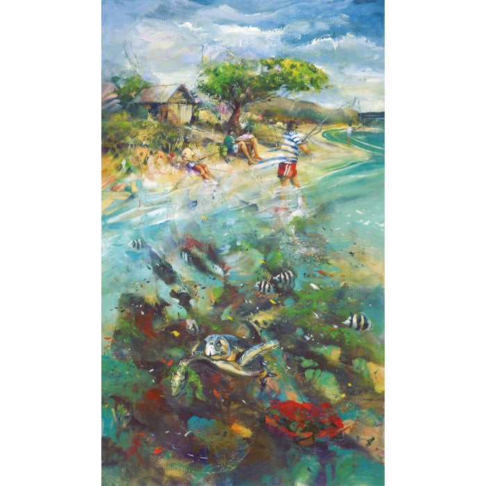 Donald Waters Over And Out Fine Art Print