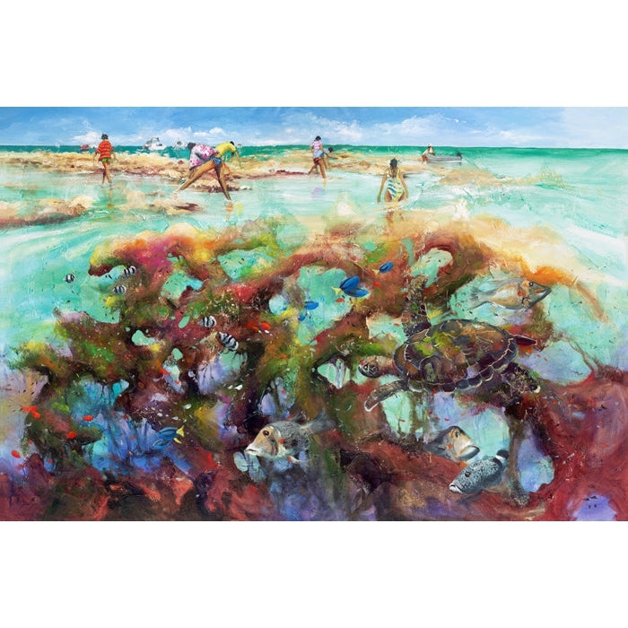 Donald Waters Over The Edge Fine Art Print