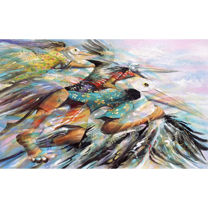 Donald Waters Pelican Air Fine Art Print