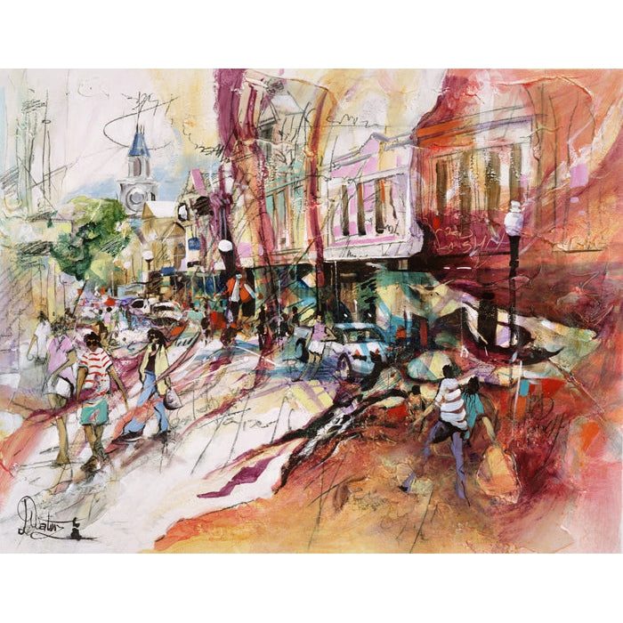 Donald Waters Stepping Out Fine Art Print