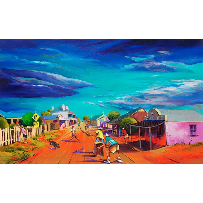 Donald Waters Sunday Test Match Fine Art Print