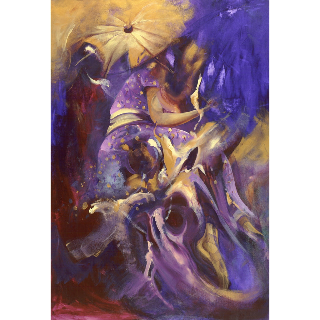 Donald Waters Umbrella Girl Fine Art Print