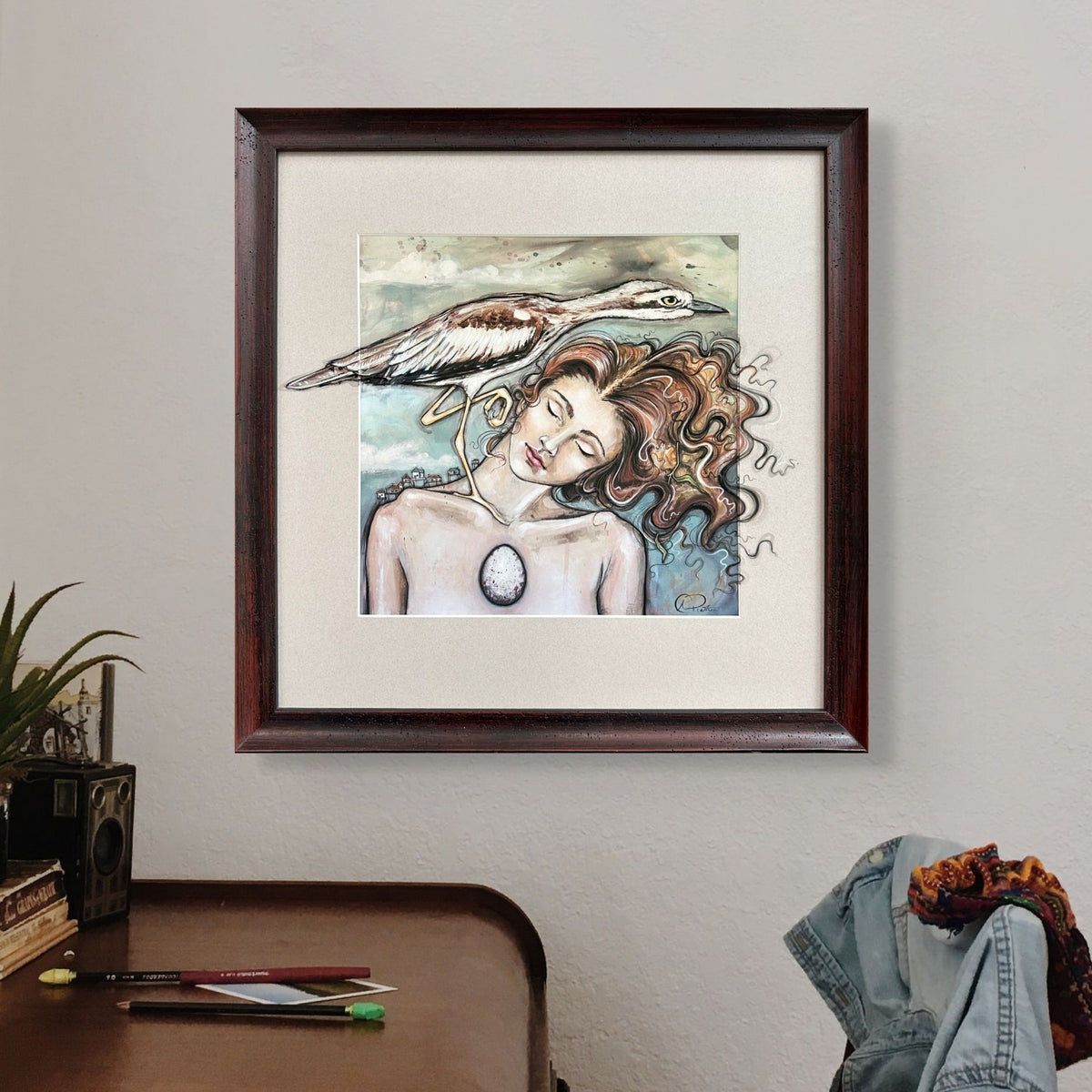 Beginning With a Thought - Hand Embellished