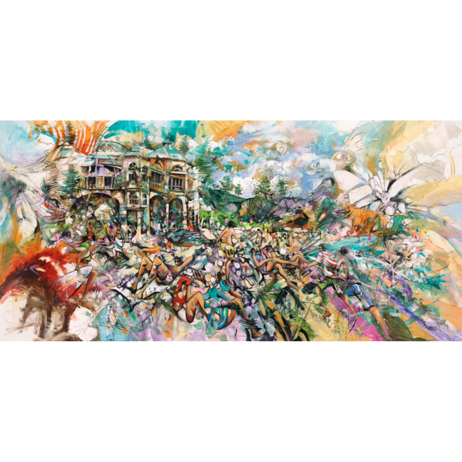 Cottesloe Playground - Matted Paper Print